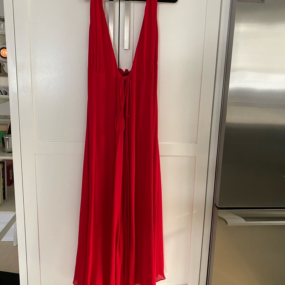 Reformation Red Dress Gown Size 2